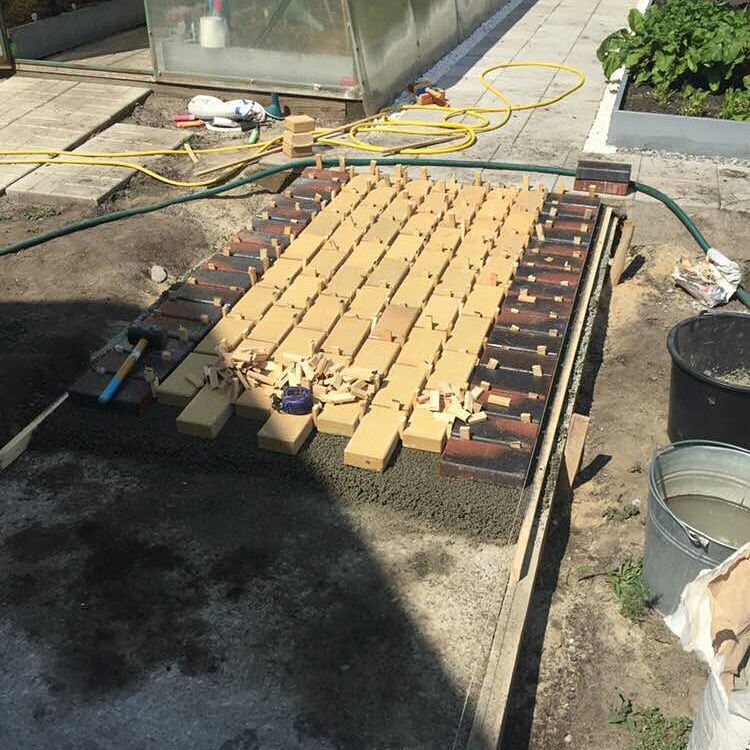 Тропинки из тротуарного клинкера